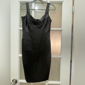 London Times Black Midi Dress